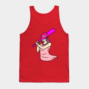 Beautiful baseball girl Tank Top